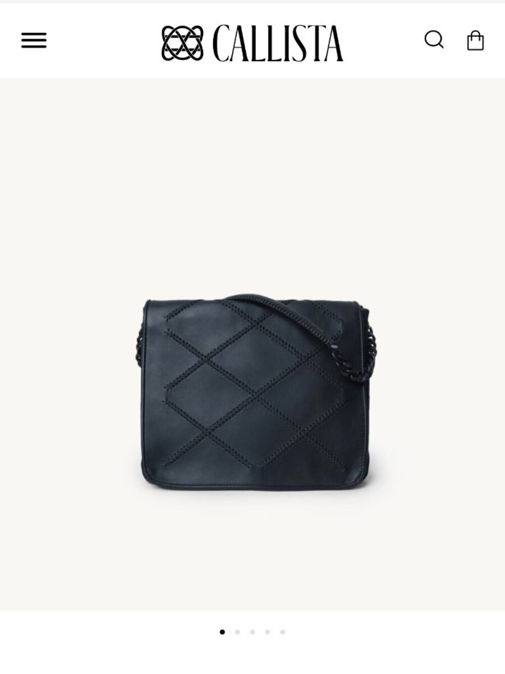 CALLISTA DESIGNER AUTHENTIC Shoulder Handbag Black BEAUTIFUL